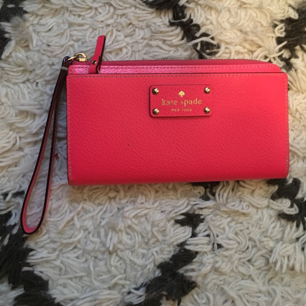 Kate Spade Wristlet Wallet Hot Pink